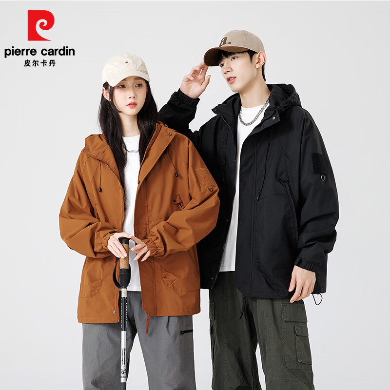 皮尔·卡丹 男女三防户外保暖冲锋衣夹克外套 春款 QG-J90 59.9元（需用券）