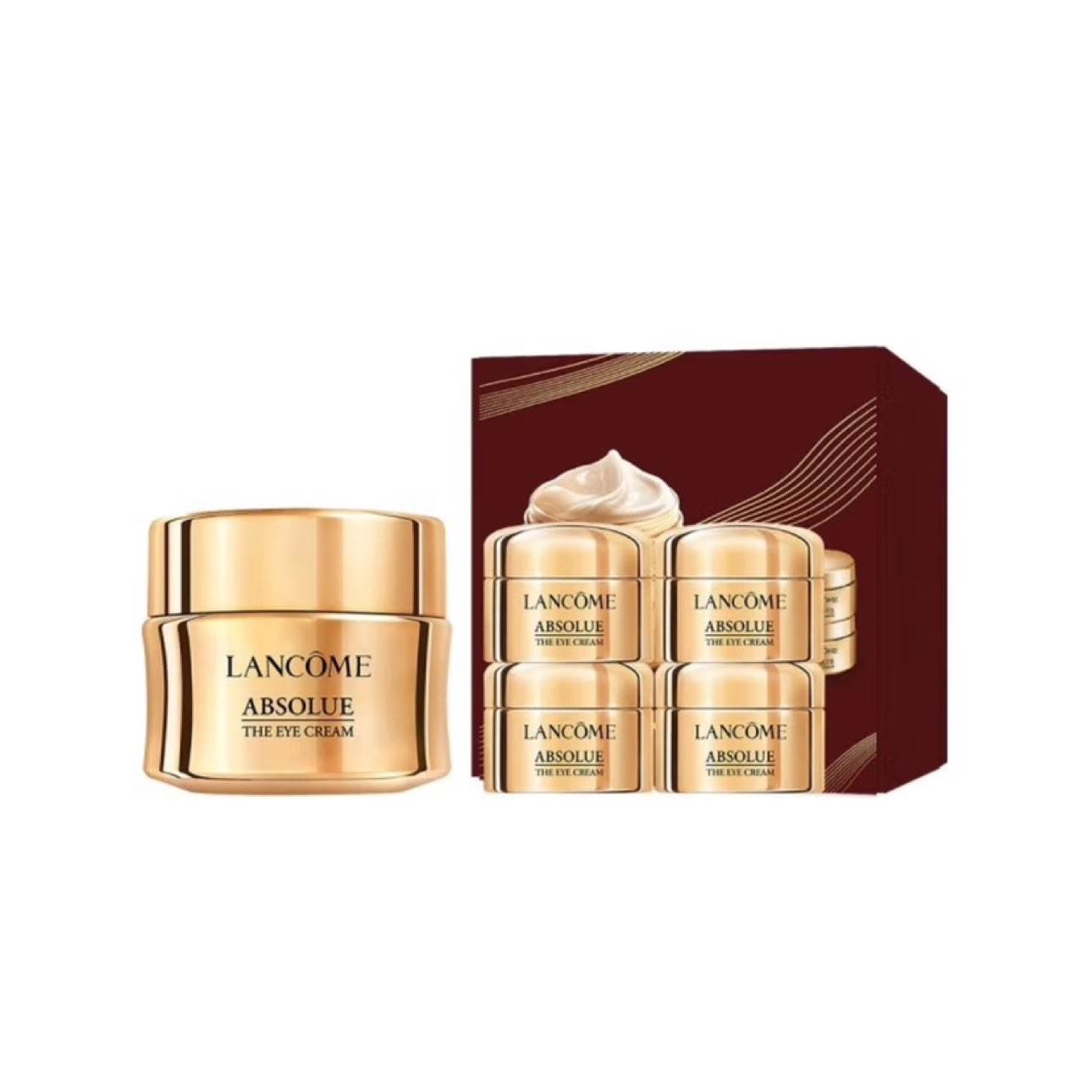 LANCOME 兰蔻 全新菁纯眼霜 20ml+赠眼霜5ml*4+精华水50ml 900元（需领券）