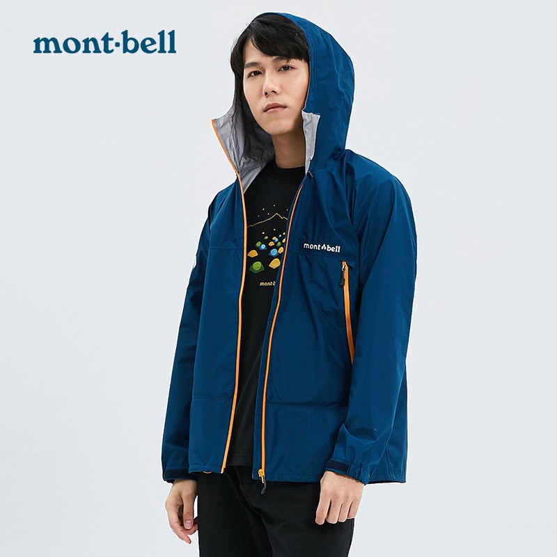 mont·bell 户外男士GTX雨舞者超轻单层冲锋衣外套防水透气硬壳衣 1128618 水手