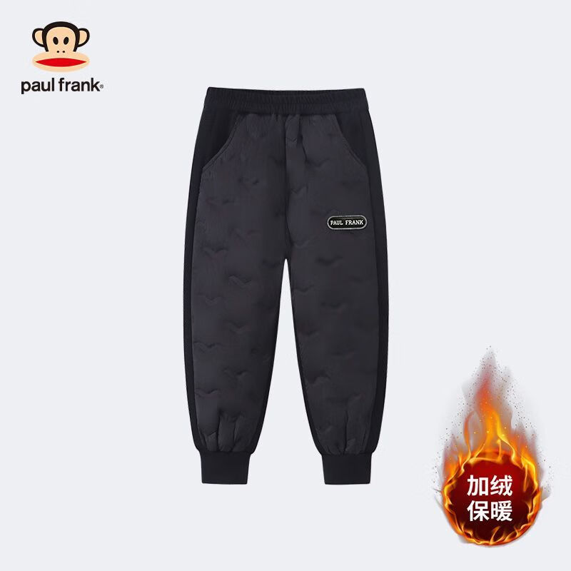 大嘴猴 儿童加厚羽绒裤 黑色 120 39.9元（需用券）