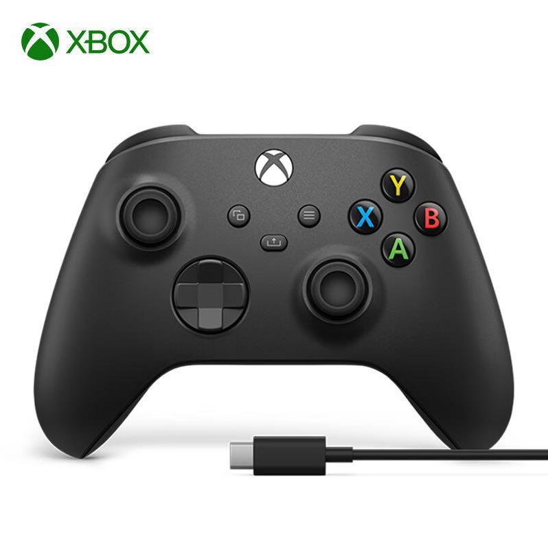 Microsoft 微软 Xbox无线控制器+USB-C线缆 磨砂黑 365元