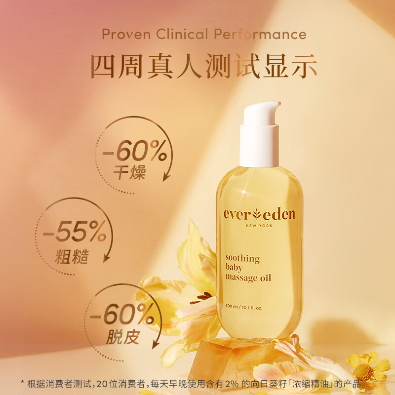 Evereden 安唯伊 宝宝舒缓润肤油 300ml 196元（需换购）