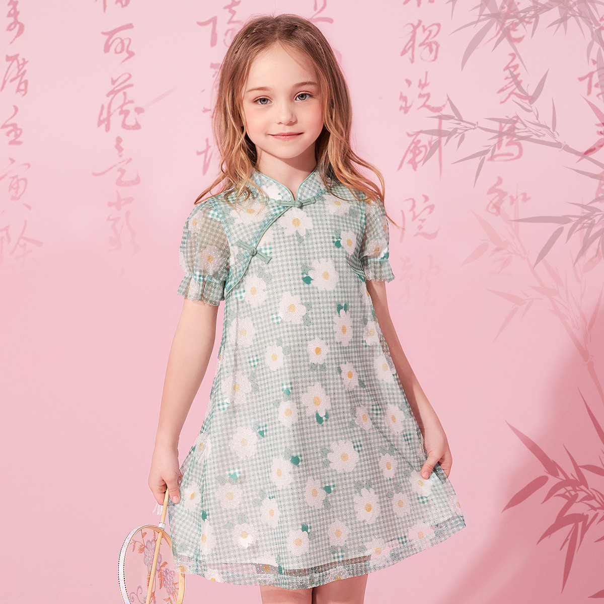 Deesha 笛莎 女童网纱汉服连衣裙 ￥39