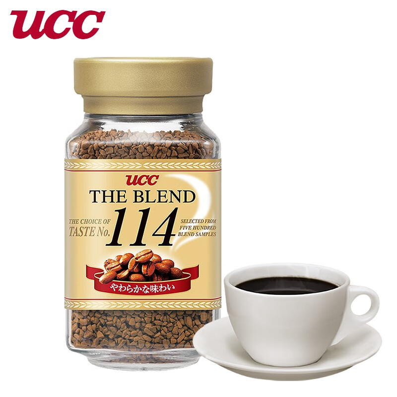 UCC 悠诗诗 114速溶黑咖啡粉 90g 22.8元（需用券）
