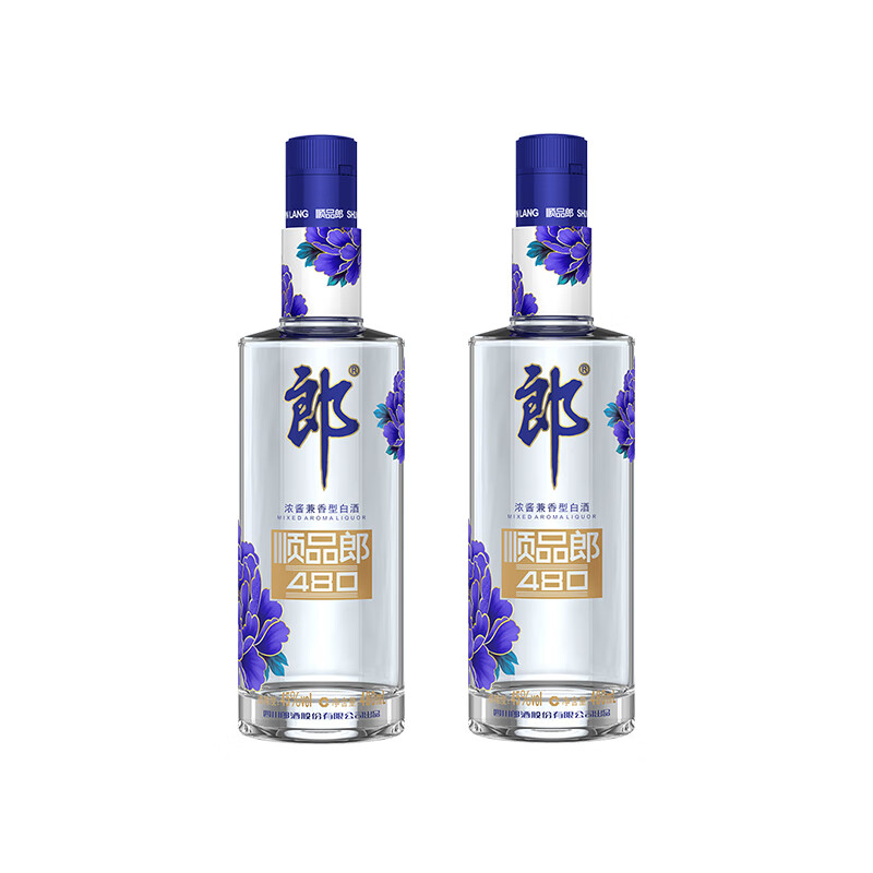郎酒 顺品郎蓝顺 480mL 2瓶 89.5元(需买2件,需用券)