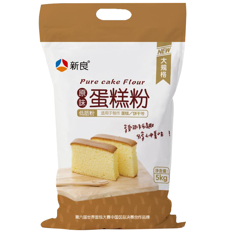 88VIP：新良 蛋糕粉 原味 5kg 34.29元