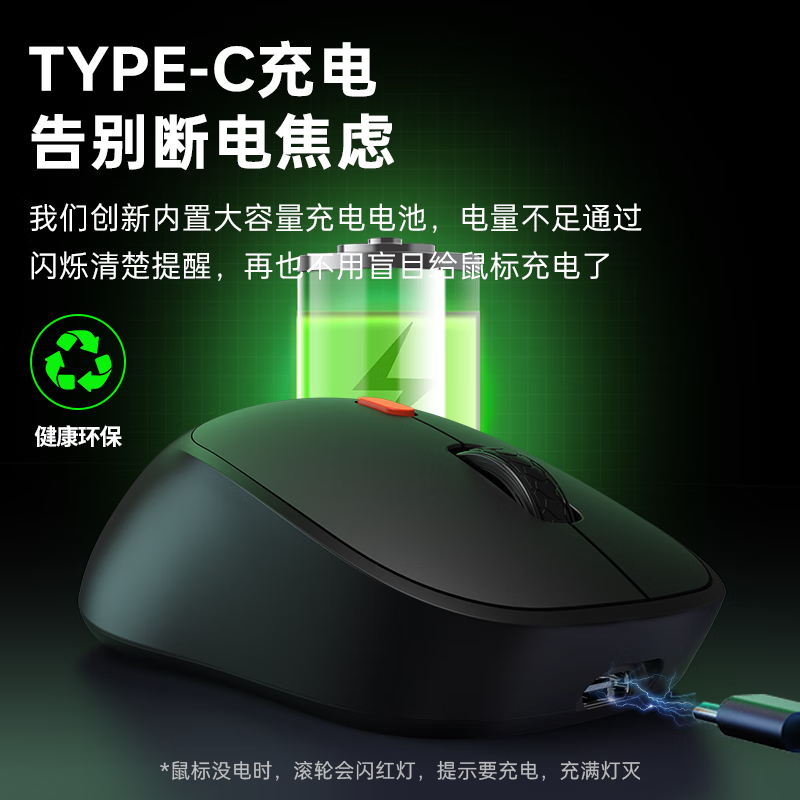 方正Founder 方正无线双模充电鼠标 N310 黑色 19.9元（需用券）