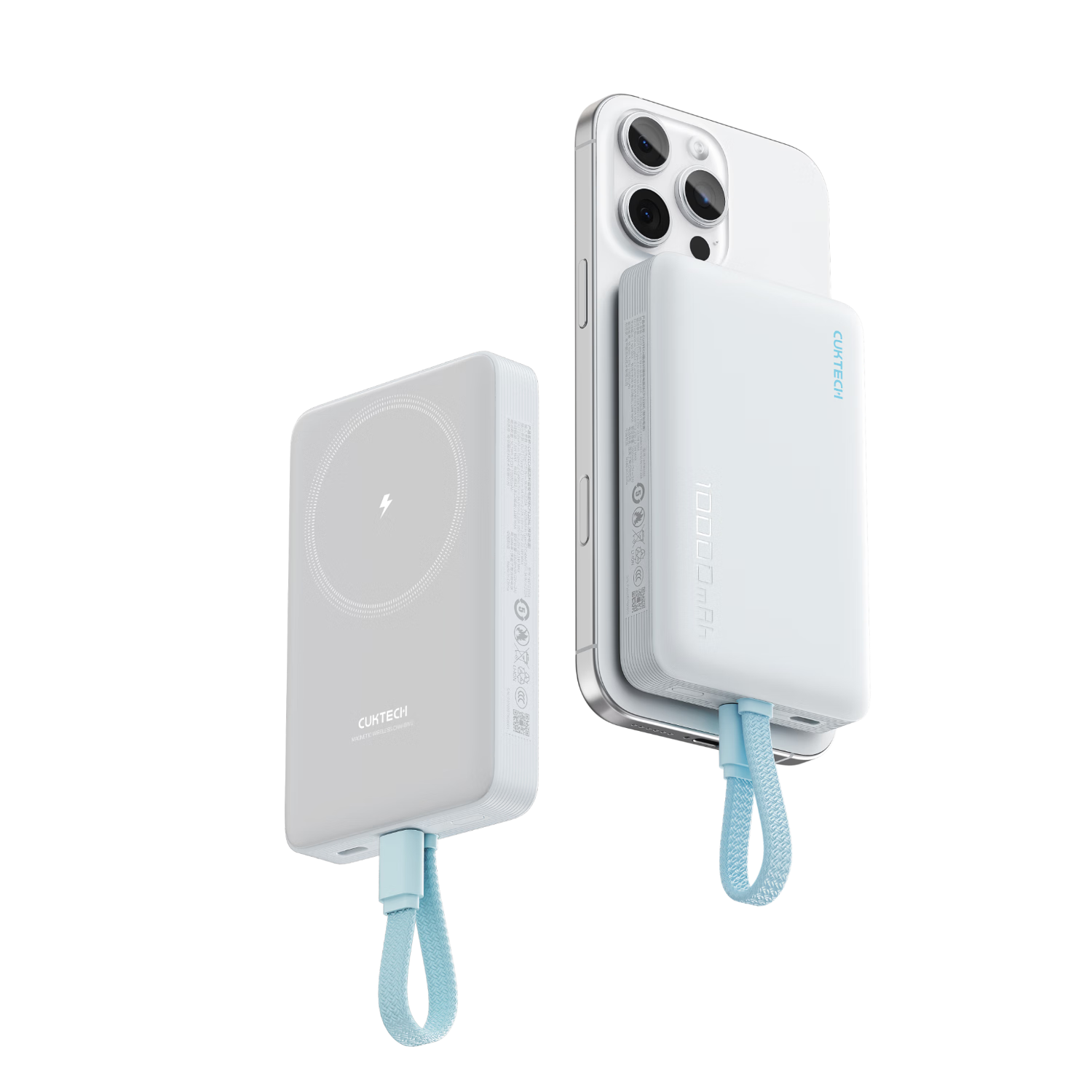 限湖北地区：酷态科 CukTech 磁吸电能块充电宝自带线 10000mAh 22.5W 75.17元