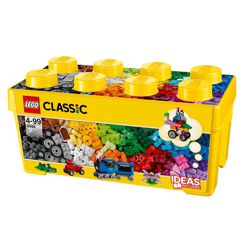 PLUS会员：LEGO 乐高 经典创意系列积木玩具 10696 中号盒 191.2元包邮