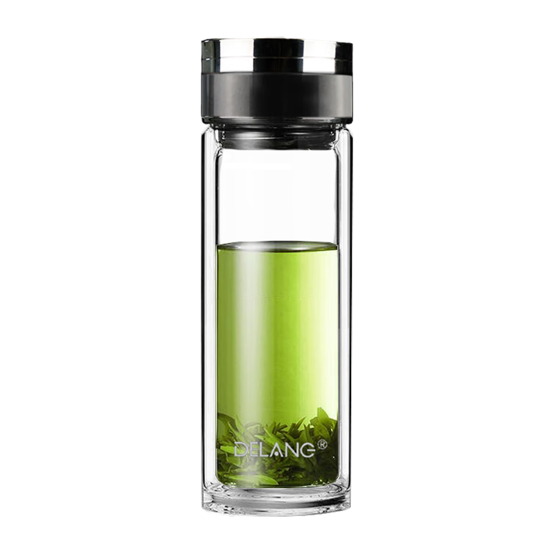 DELANG 德琅 DL8005 茶水分离 太空灰 320ml 玻璃杯