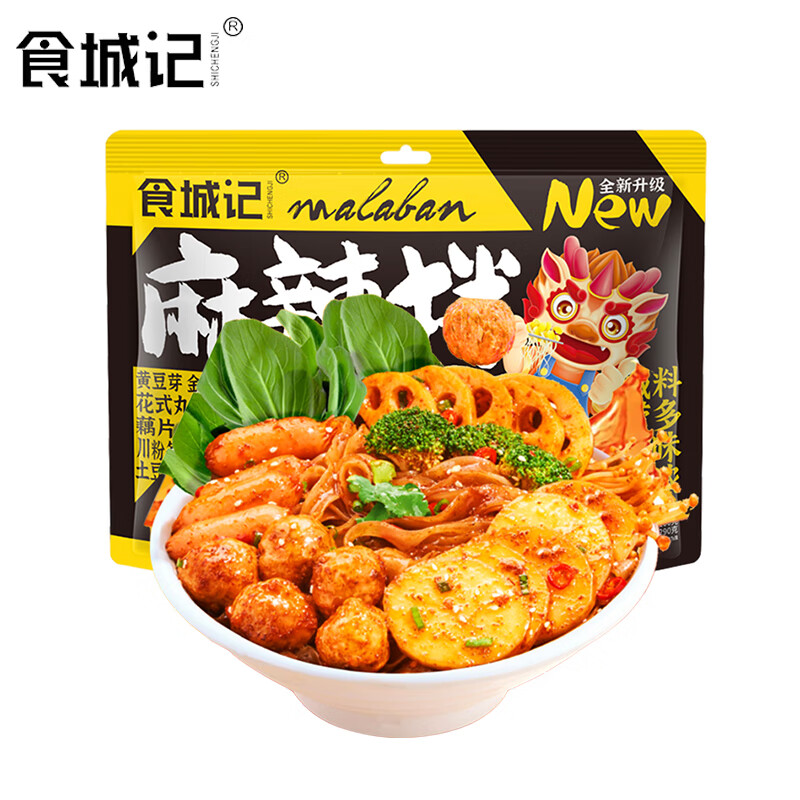 食城记 东北麻辣拌390g 干拌麻辣烫抚顺老式底料调料酱料食材方便速食面 7.3