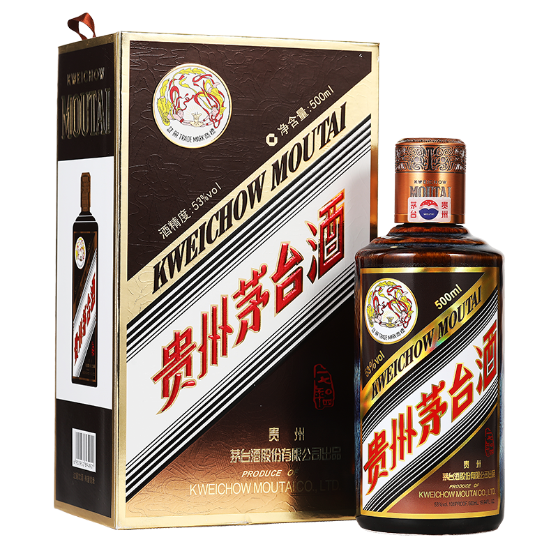 双11开门红、plus会员：茅台（MOUTAI） 彩釉珍品 酱香型白酒 53度 500ml 单盒装 