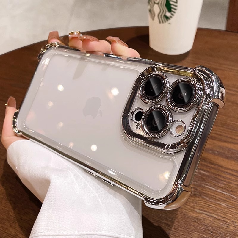 手机壳 苹果11手机壳防摔透明硅胶苹果11pro全包镜头 4.8元