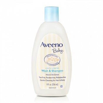 Aveeno Baby Wash & Shampoo 婴儿洗发沐浴二合一 236ml *3件 