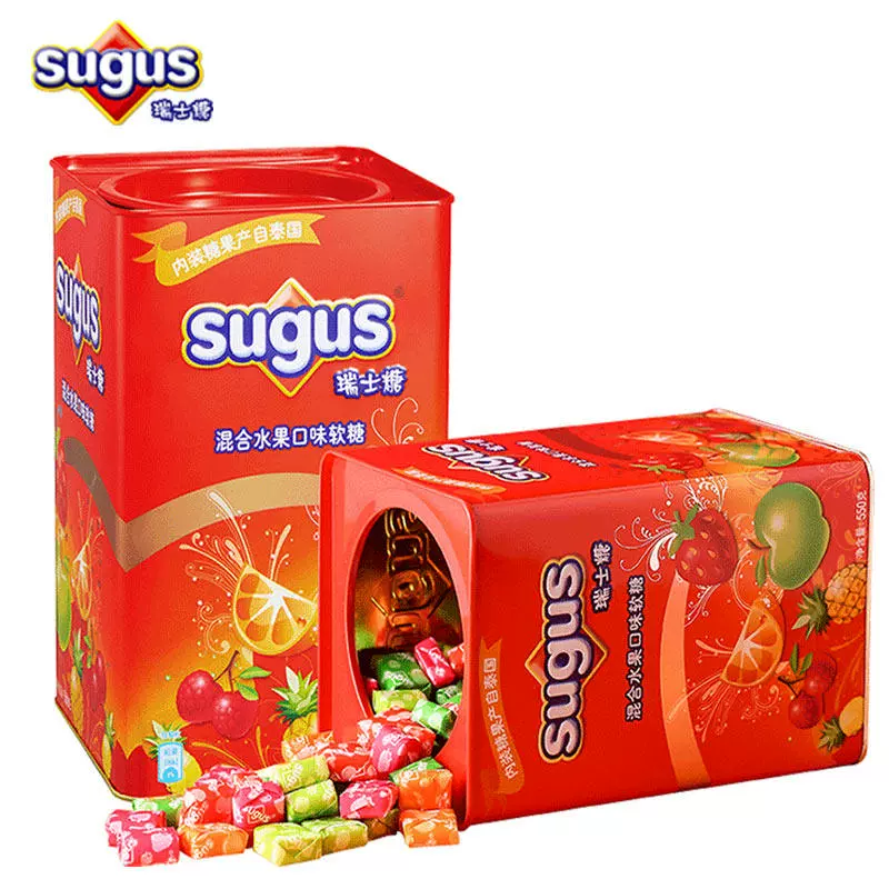 Sugus.瑞士糖550g×2礼罐装 券后59.9元