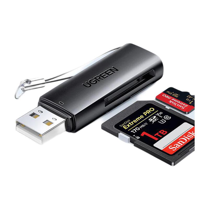 PLUS会员：UGREEN 绿联 USB2.0 读卡器 7.84元（需用券）