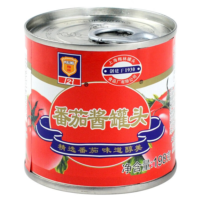 MALING 梅林 番茄酱 198g*1罐 拍6件 3.54元（需用券）