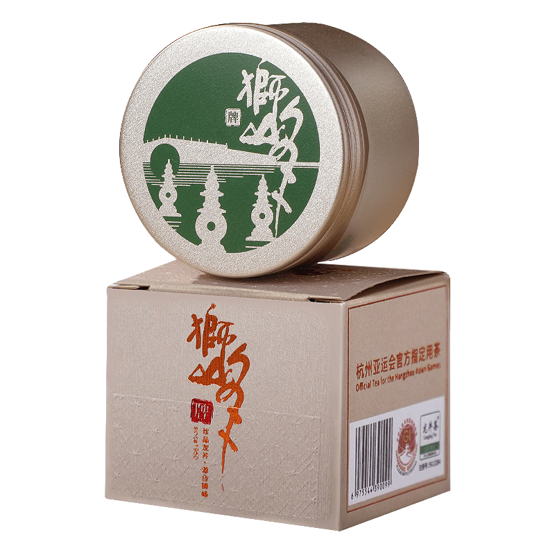 PLUS会员：狮峰牌 绿茶龙井茶 明前特级茶叶 8g 2024新茶 品鉴罐装 4.16元包邮