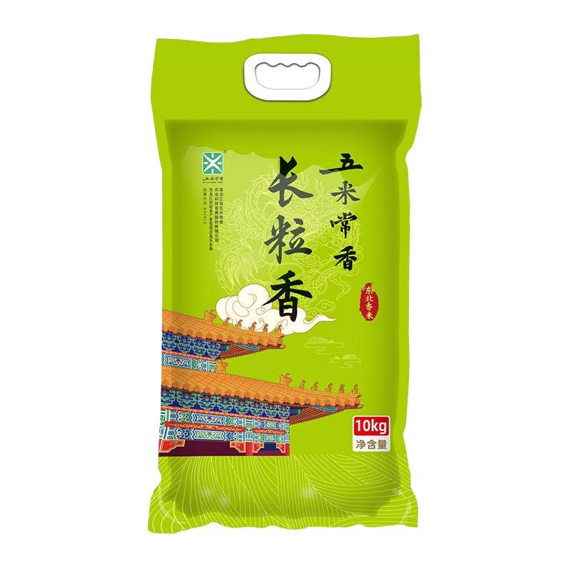 88VIP：五米常香 东北长粒香大米10kg粳米真空包装2024年新米 39.81元（需用券