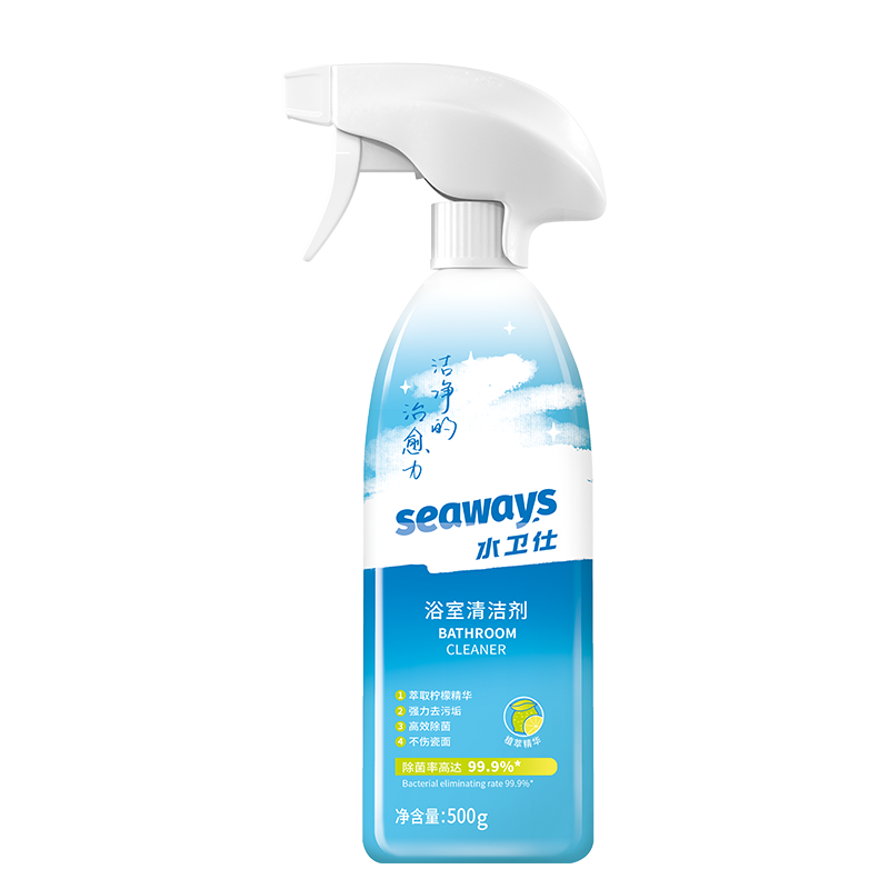 PLUS会员：水卫仕（seaways） 浴室墙面除霉喷雾啫喱瓷砖泡沫清洁 高效除霉剂