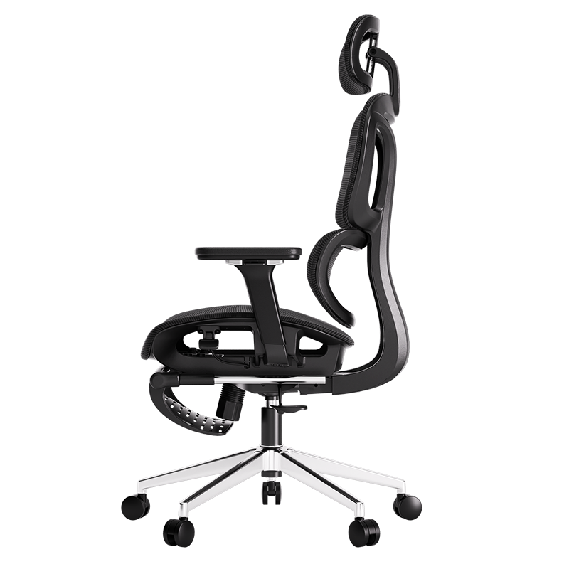 plus会员：YANXUAN 网易严选 小蛮腰系列 S9 pro 人体工学电脑椅 黑色 带搁脚款 6