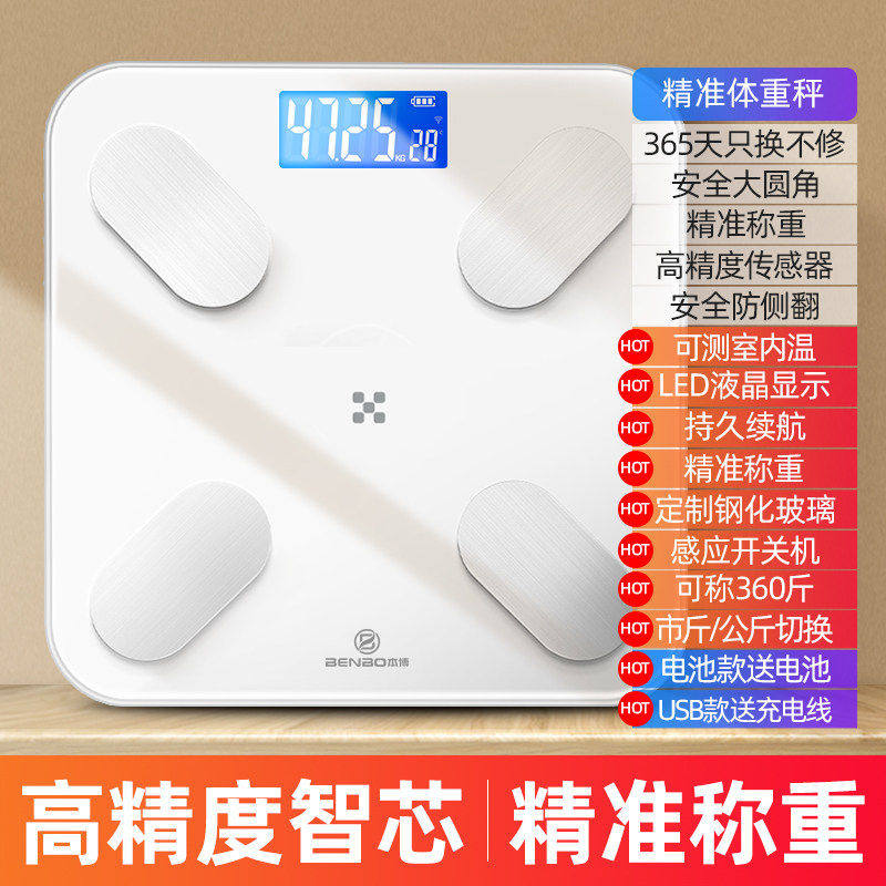 移动端：BENBO 德国本博体重秤家用精准减肥专用电子称体脂智能人体称重2026