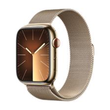 plus会员：Apple/苹果 Watch Series 9 智能手表GPS+蜂窝款45毫米金色不锈钢表壳金