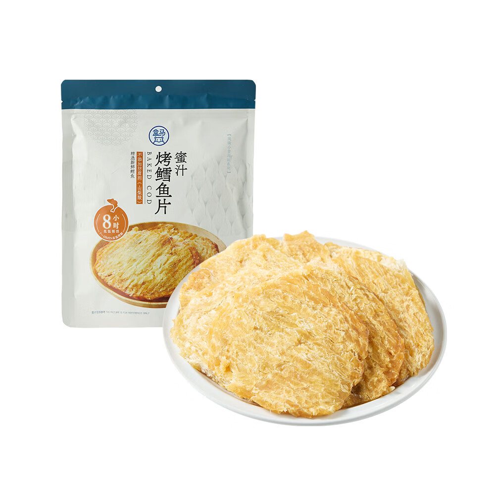 盒马MAX 盒马 蜜汁烤鳕鱼片 538g 98.9元 - 线报酷