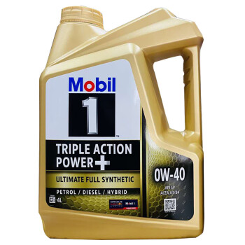 Mobil 美孚 金装 1号全合成机油 0W-40 4L/桶 SP级 亚太版 ￥319