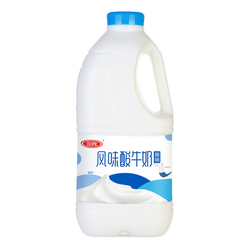 SANYUAN 三元 风味酸牛奶 原味 1.8kg 7.68元（需买8件，需用券）