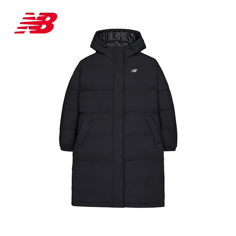 new balance NB官方24新款外套女款潮流舒适保暖百搭连帽羽绒服 BK AWJ43358 S 628.28