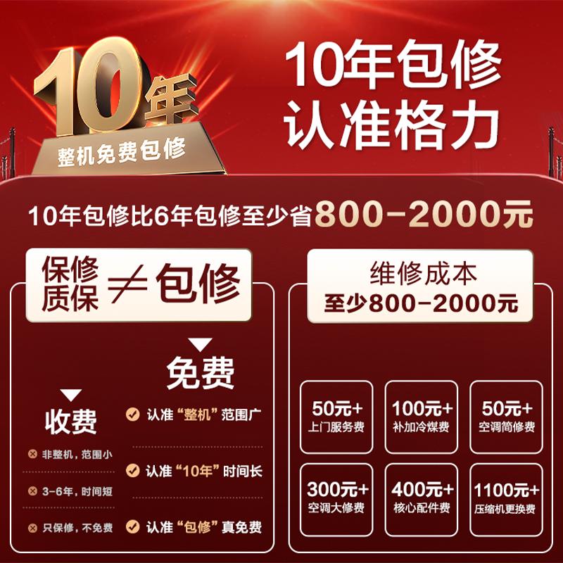 格力 GREE 一级变频家用空调套装客厅立式+卧室挂机 14596元（需用券）