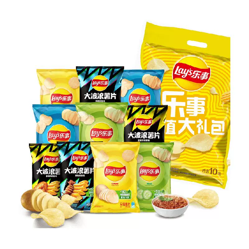 乐事 Lay's 乐事 薯片超值大礼包 400g ￥14.73