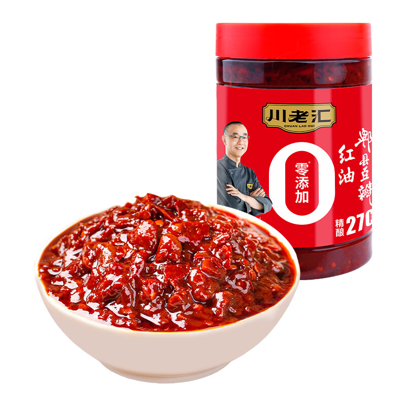 川老汇 红油郫县豆瓣 香辣味 1kg 12.64元（需买3件，共37.92元）