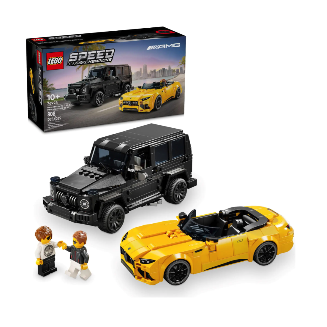 暑假法宝、PLUS会员：LEGO 乐高 超级赛车系列 76924 Mercedes-AMG G 63 与 Mercedes-AMG 