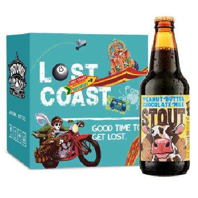 Lost Coast 迷失海岸 花生酱世涛 精酿啤酒 美国进口 355ml*12瓶 礼盒装 168元 包