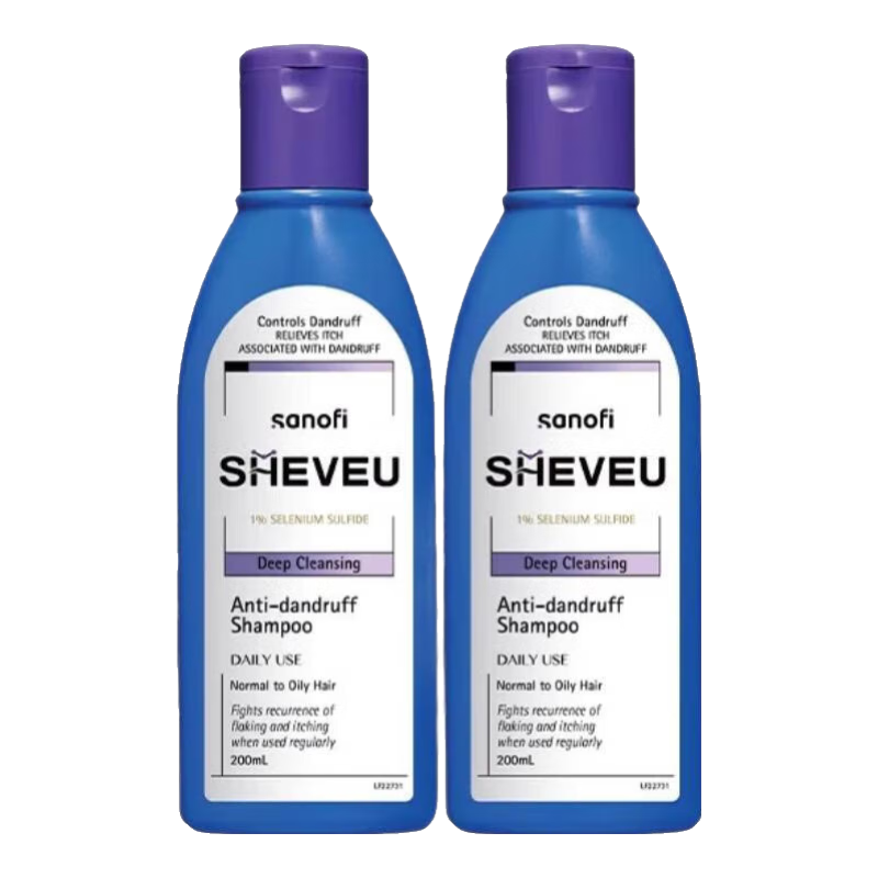赛逸 二硫化硒去油屑蓬松高颅顶澳洲sheveu赛逸洗发水200ml*2 64元（需用券）