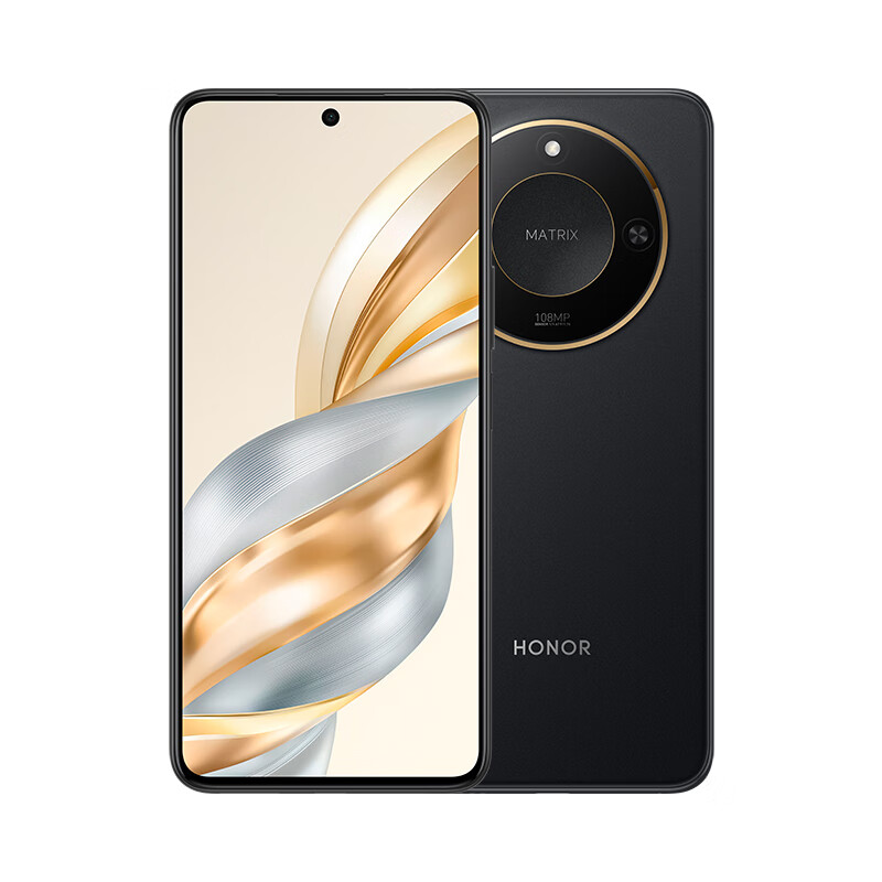 荣耀 HONOR X60 十面抗摔防水耐磨 5800mAh大电池 一亿像素 AI影像 12+256 典雅黑 5G