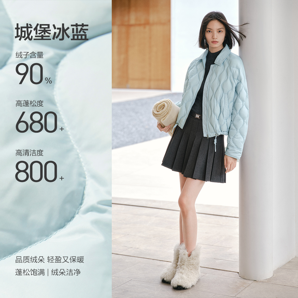 PEACEBIRD 太平鸟 女士羽绒服 A1ACF412601 609元（需用券）