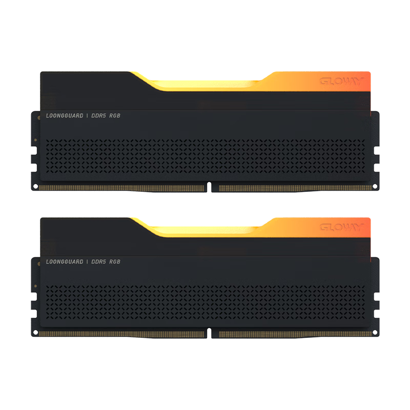 光威(Gloway)48GB(24GBx2)套装 DDR5 6000 台式机内存条 龙武RGB系列 海力士M-die颗粒CL28 星空黑 974.11元