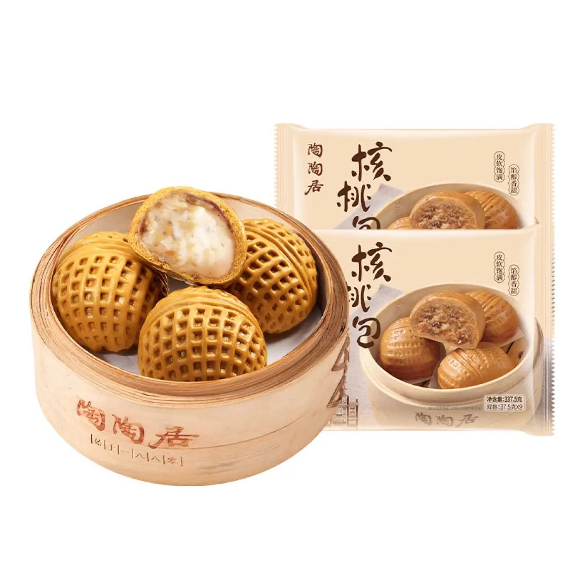 陶陶居 早餐茶点心 核桃包米糕 337.5g/袋 *5件 49元（9.80/件）