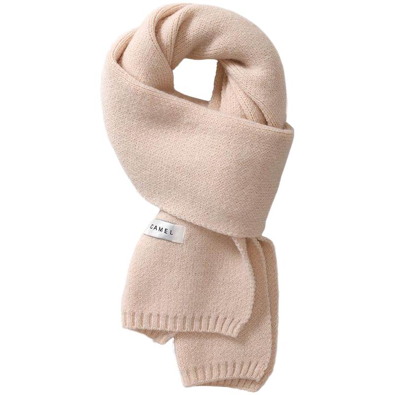 骆驼 围巾冬季圣诞节保暖围脖男针织学院风围巾 38.8元（需用券）