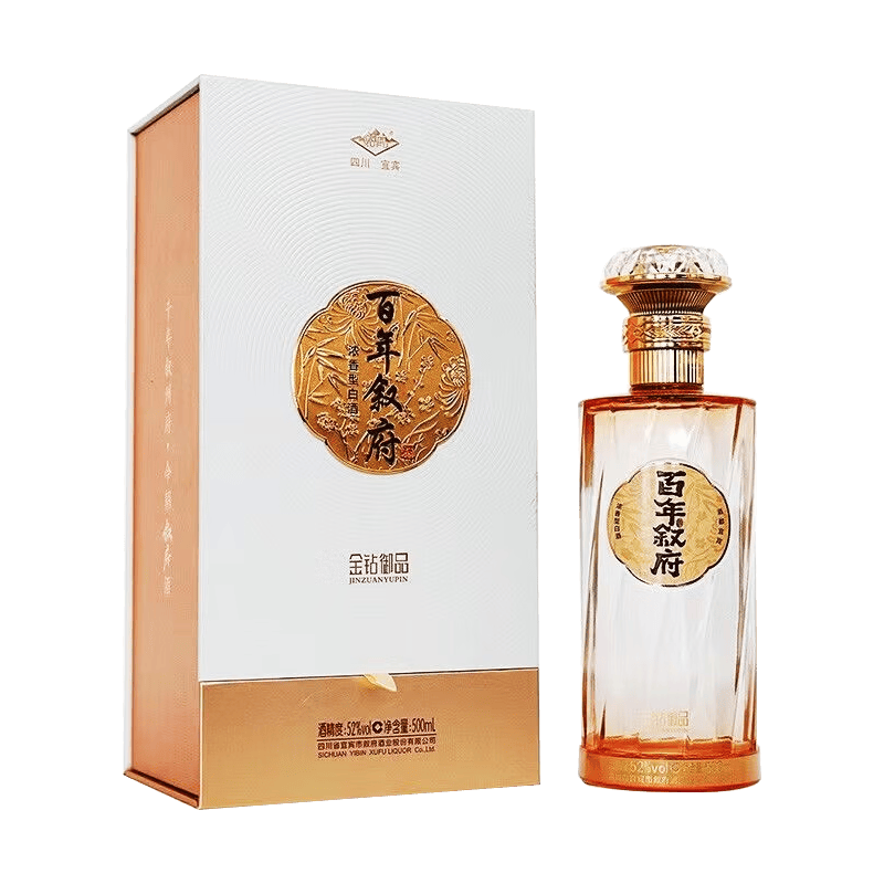 叙府 百年叙府 金钻御品 52度 500ml 单瓶装 浓香型白酒 1元（需用券）