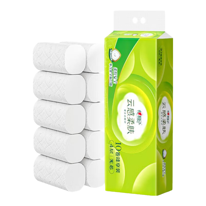 心相印 云感柔肤卷纸 4层70克10卷 4.95元(需领券)