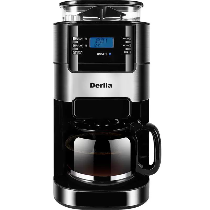 Derlla 全自动咖啡机 经典黑 430*210*260mm ￥799