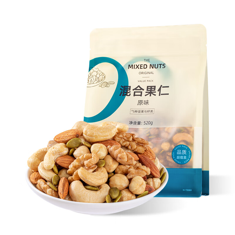 天虹牌 520g 原味混合果仁袋装 31.08元