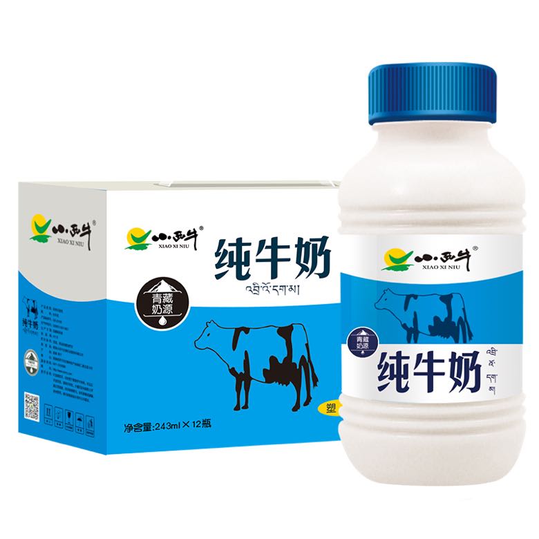 XIAOXINIU 小西牛 青海纯牛奶 243ml*12瓶 31元（需用券）