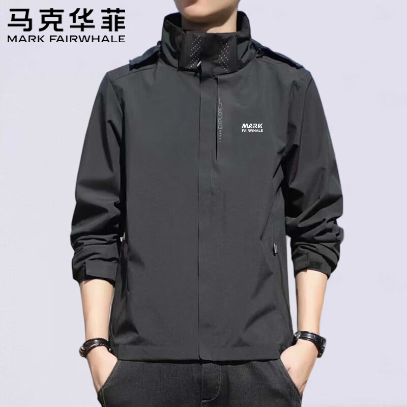 马克华菲 男士冲锋衣 户外登山运动防风外套 100258725564 77.5元（需用券）