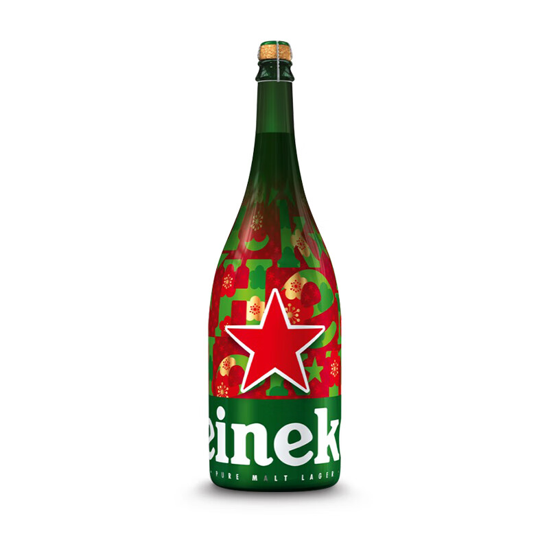 Heineken喜力 喜力香槟瓶啤酒1.5L单瓶装 买一赠一 119元，折59.5元/瓶（下单立