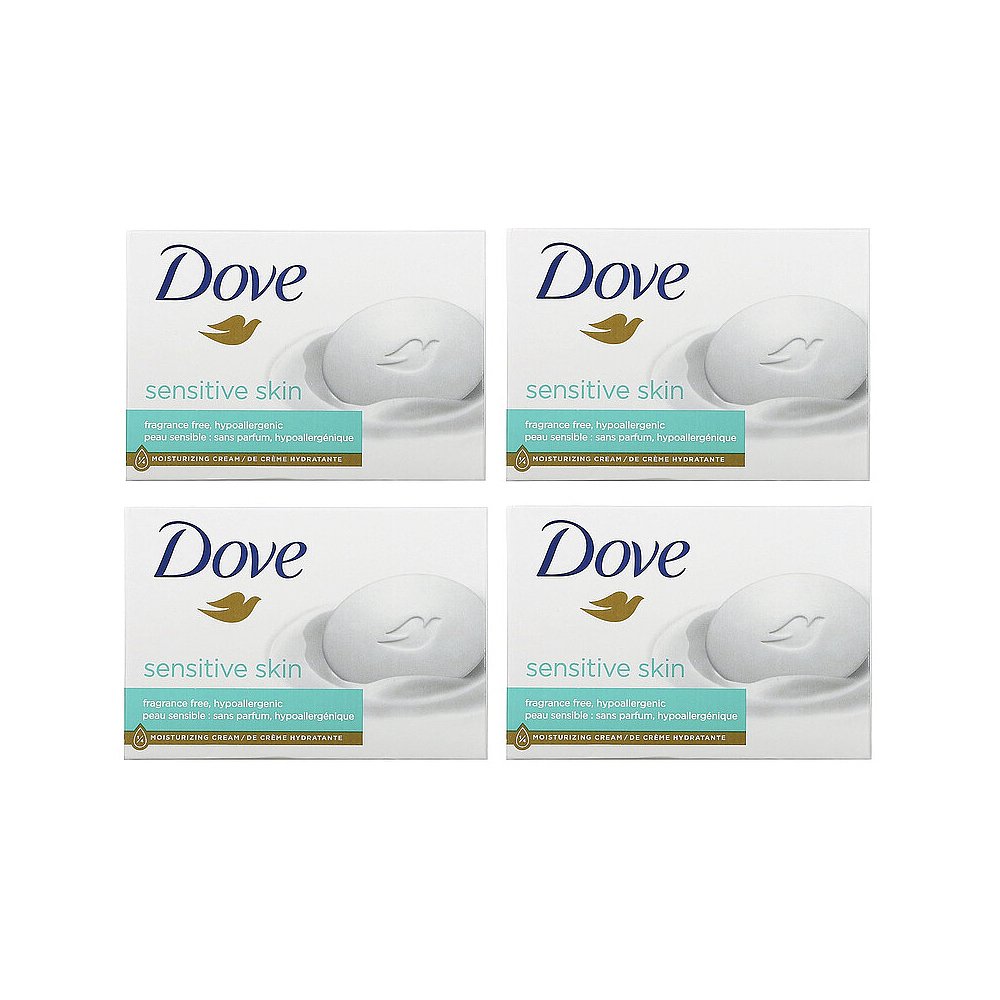 Dove 多芬 美国直邮Dove多芬美化块皂敏感肌肤柔润净爽水润保湿4块 76.95元